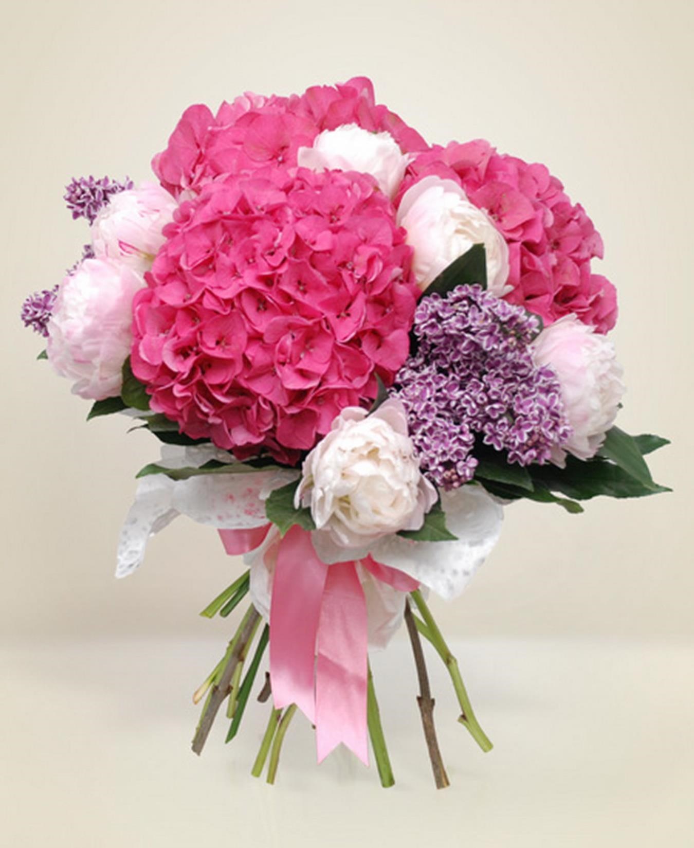Hydrangea and Peonia