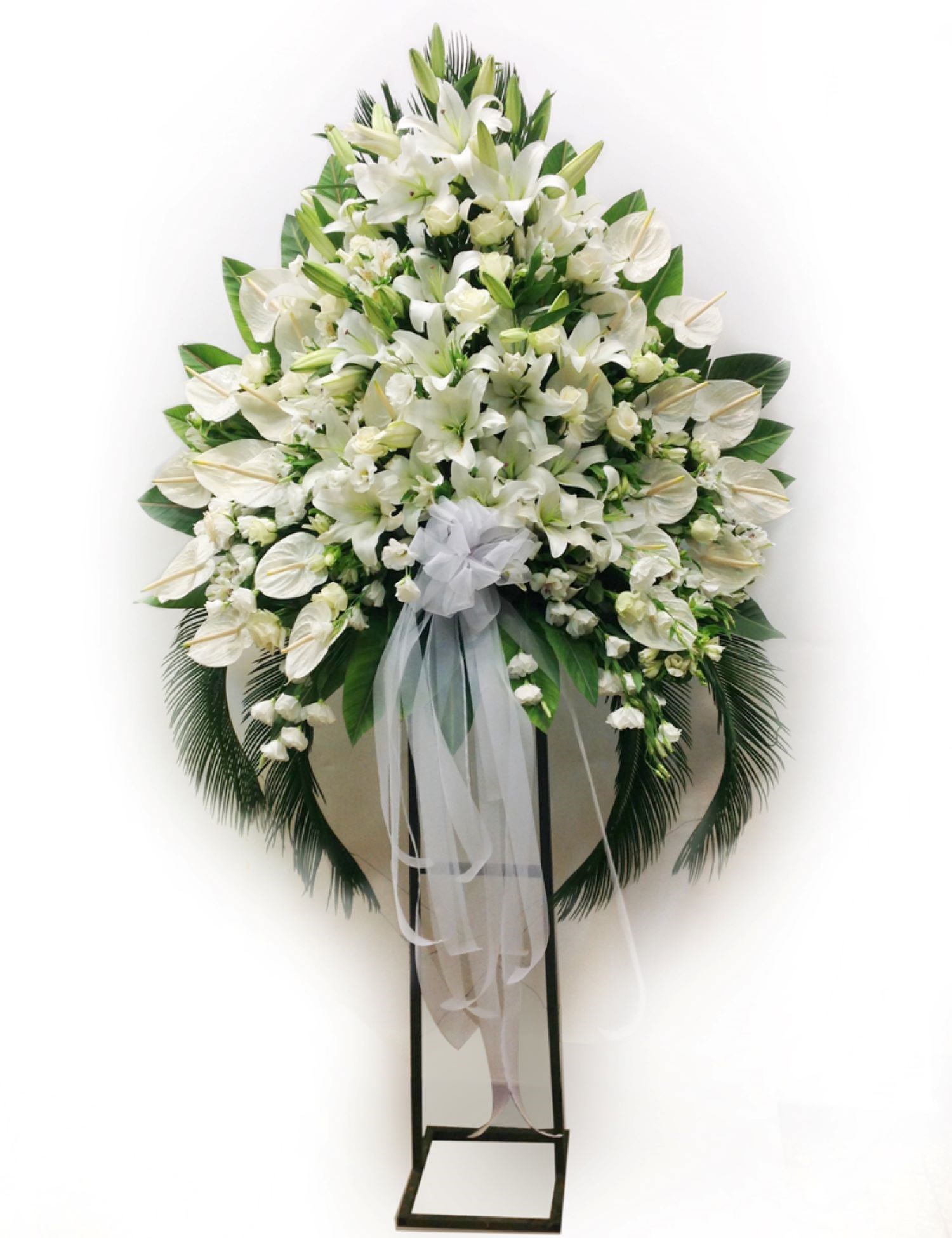 Standing Spray with Ribbon