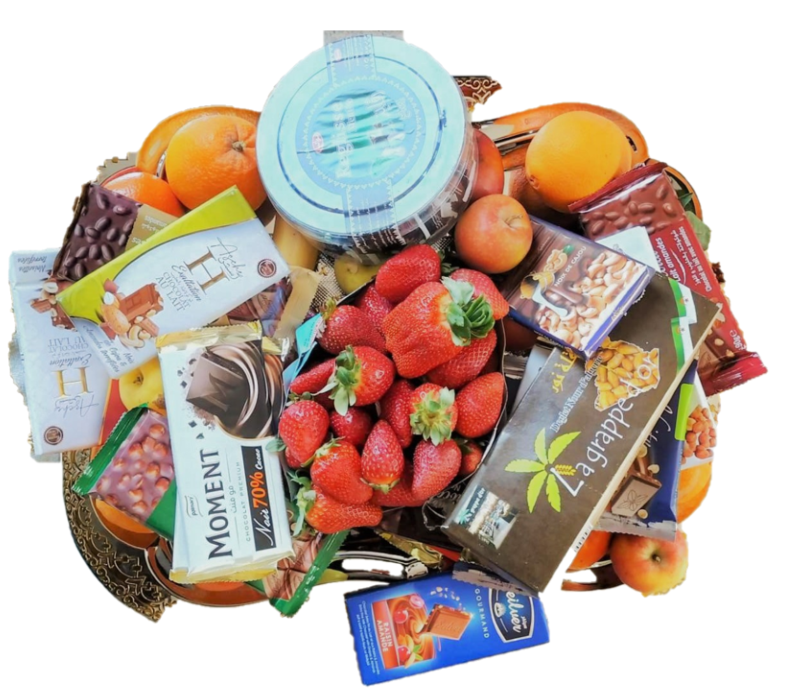 Gift of Local Fruits and Chocolates