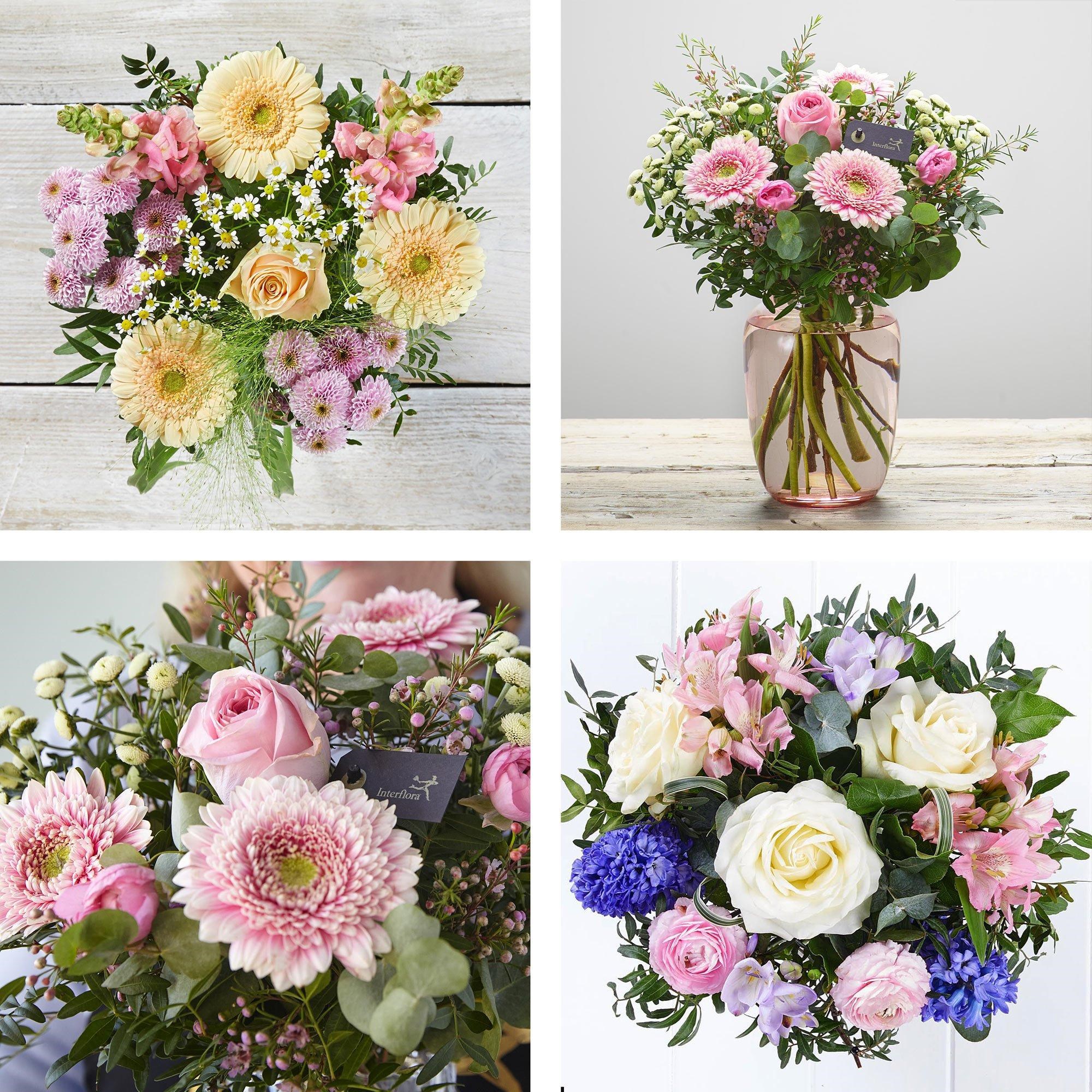 Florist Choice with Vase  - Pastels.